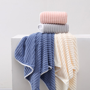 Candy Corduroy <b>Bath</b> <b>Towel</b> 70x140cm Quick Dry Absorbent Soft Face <b>Towel</b> Household Use - Product Image 3