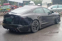 Nouveaux kits de carrosserie en fibre de carbone modifiés pour Tesla Model S Plaid, lifting de la face avant, jupes latérales, diffuseur arrière, aileron arrière, 2023 2025