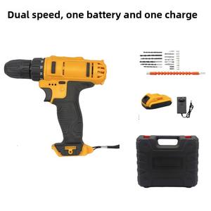 Ensemble de perceuses rechargeables en gros pour fabricants transfrontaliers, tournevis électrique multifonctionnel domestique, perceuse pistolet modèle ancien - Product Image 6