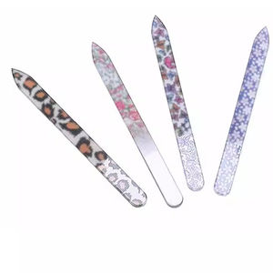 WellGLNF-003 cam tırnak törpüsü yaratıcı moda cam tırnak törpüsü parlatma çivi manikür araçları özelleştirilebilir Logo kristal tırnak törpüsü kiti - Product Image 2