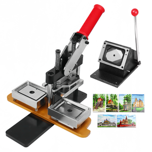 Hot Bán Hình Chữ Nhật 80x53Mm Nút Maker Kit Huy Hiệu Maker Máy + Giấy Cutter + 1000Pcs Nam Châm Nút Nhà Cung Cấp - Product Image 1