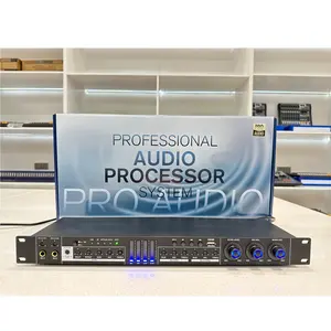 FX-12L 1U Ultra-Thin Design 5 Channels Of MIC Input Professional Pre-Effects Audio Processor For KTV