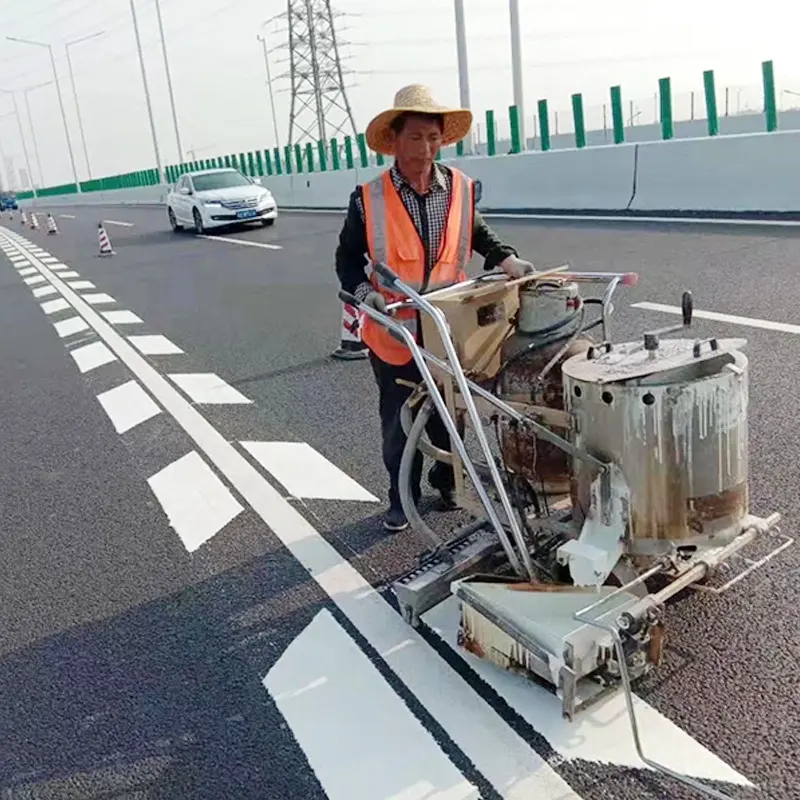 Machine de marquage électronique de route, système de préchauffage automatique, pour peinture, conduite avec camion