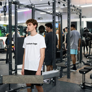 T-shirt de sport pour homme Goldtex en gros, séchage rapide, sérigraphie personnalisée, polyester/coton, style tricoté formel - Product Image 3