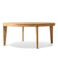 Conjunto de Mesa de Comedor Redonda para Exterior con Estructura de Teca, Resistente a los Rayos UV, Ratán PE, Conjunto de Mesa y Sillas Rústicas para Exterior