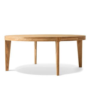 Conjunto de <span class=keywords><strong>Mesa</strong></span> de Comedor Redonda para <span class=keywords><strong>Exterior</strong></span> con Estructura de Teca, Resistente a los Rayos UV, Ratán PE, Conjunto de <span class=keywords><strong>Mesa</strong></span> <span class=keywords><strong>y</strong></span> <span class=keywords><strong>Sillas</strong></span> Rústicas para <span class=keywords><strong>Exterior</strong></span> - Product Image 2