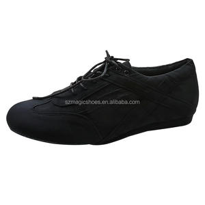 Zapatos de Baile Profesionales Unisex Cómodos de Ante Sintético Naranja para <span class=keywords><strong>Bachata</strong></span>, Baile de Salón, Jazz, con Suela Cepillada y Tacón Plano - Product Image 4