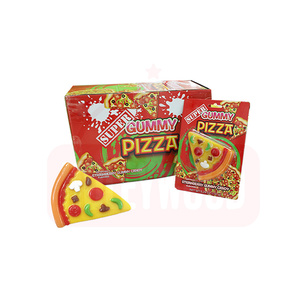 HOLEYWOOD 150g Gummy <strong>Pizza</strong> Candy Fruity <strong>Flavor</strong> American Fast <strong>Food</strong> Style ISO22000 Certified Acid Packaged Bag for Everyday Use