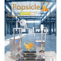 Machine automatique de fabrication de bâtonnets de glace, de sucettes glacées, de glaces, de remplissage de jus de fruits liquides et de scellage d'emballages en plastique