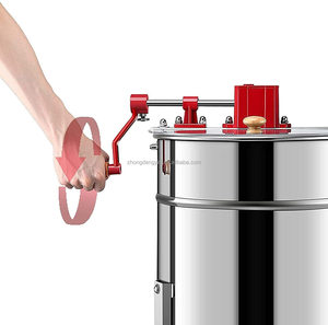 Extracteur de miel manuel réversible en acier inoxydable, machine de traitement centrifuge - Product Image 4