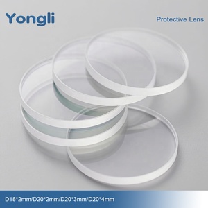 Lentille de protection pour laser à fibre Yongli Dia.18/20mm Thk2/<span class=keywords><strong>3</strong></span>/4mm 20/50/100Pcs 1064nm Machine de gravure et de découpe au laser à fibre - Product Image 2