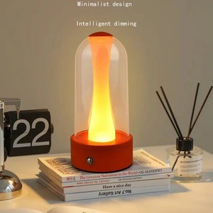 Lámpara de Escritorio Táctil Ajustable con Luz Ambiental, Carga USB, Luz Nocturna LED, Estilo Nórdico, Portátil, para Familia, Camping, Restaurante - Product Image 5