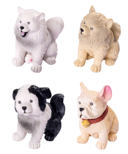 Diy Wholesale Miniature Cartoon Animal Doll Bonsai Toy Gift Mini Small Plastic Dog Figurine for Garden Wedding Cake Collectible