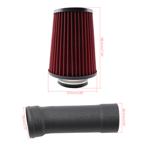 Kit d'admission d'air froid haute performance compatible avec Mercedes W205 Classe C C180 C200 C300 & W213 Classe E E200 E300 2015-2018 AIM089-BK-RD - Product Image 6