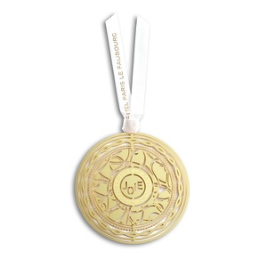 Holiday Promotion Gift Complex Gear Design Metal <b>Bookmark</b> with White Ribbon - Product Image 1