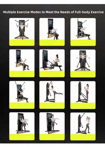 מסך מגע קיר רכוב מראה כושר בית חכם מקיף חכם ציוד כושר מכונת כבל - Product Image 6