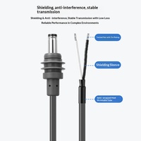 Câble d'alimentation CC miniature 18AWG étanche avec adaptateur 5521 – Accessoire dédié pour véhicule et extérieur