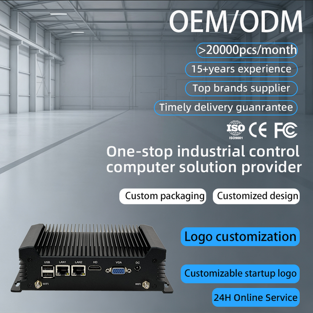 Industrial Fanless Intel Core I3/i5/i7 Processor 8GB DDR3 RAM 512GB SSD + HDD Dual Core 15W Power US Plug New Industrial Pc