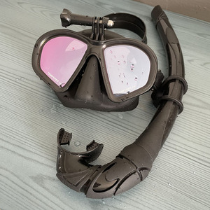 Cámara de Acción de color blanco, montaje de máscara de <span class=keywords><strong>buceo</strong></span>, conjunto de esnórquel para pesca submarina - Product Image 6