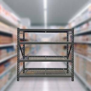 وحدة رفوف فولاذية جديدة بخمس طبقات، متينة وقابلة للتعديل ومتعددة الوظائف، رف عرض حديدي صيني خفيف الوزن للسوبر ماركت - Product Image 4