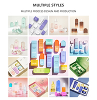 Nouveau Design Emballage Cosmétique Doux au Toucher 50g 30ml 100ml Luxe Unique Set Flacon Pompe et Pot pour Soins de la Peau