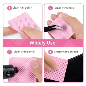 Limpiador de uñas formas de corazón y cuadrado toallitas para uñas almohadillas de algodón toallitas removedoras para esmalte de uñas - Product Image 6