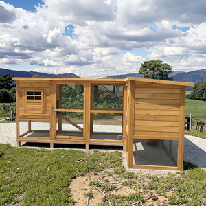 Large Wooden Chicken Coop Waterproof Roof Gallinero Poulailler <b>Pet</b> House for 15 Chickens Run Farm Backyard - Product Image 2