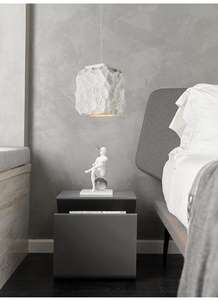 JYLIGHTING Lampe à suspension moderne japonaise Wabi-Sabi à géométrie personnalisée Lampe en pierre pour la décoration intérieure <span class=keywords><strong>Lustre</strong></span> - Product Image 5