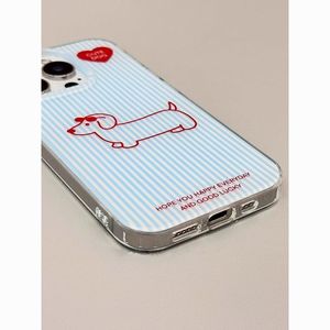 2025 nouvelle <span class=keywords><strong>coque</strong></span> de téléphone <span class=keywords><strong>chien</strong></span> teckel rayé bleu pour iPhone 17 Air, <span class=keywords><strong>coque</strong></span> de téléphone célébrité Internet à la mode pour iPhone 17 16 Pro Max - Product Image 4
