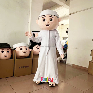 Costume mascotte arabiano in stile natalizio ideale per spettacoli comici basati su personaggi dei cartoni animati ed eventi aziendali - Product Image 2