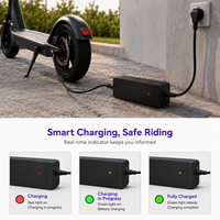 Chargeur de batterie au lithium 72V 2A de remplacement compatible avec les scooters électriques Kaabo Dualtron Wolf Warrior 72 volts, adaptateur secteur CE/FCC