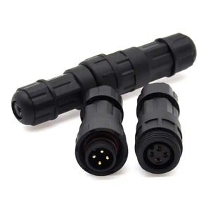 <b>Waterproof</b> 2345 Core Aviation Plug M14 RF Signal Wire Male and Female Plug Docking Type <b>Cable</b> Extension Plug Black PVC CN;JIA - Product Image 2