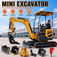Harga Pabrik Shandong Excavator Hidrolik Crawler Excavator Mini Digger Excavator dengan Quick-Change Connector Quick Hitch