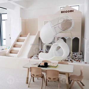 Aire de jeux intérieure durable, sûre et moderne pour enfants, ensemble de jeux souples pour la maison, aire de jeux commerciale pour enfants avec toboggan et piscine à balles - Product Image 3