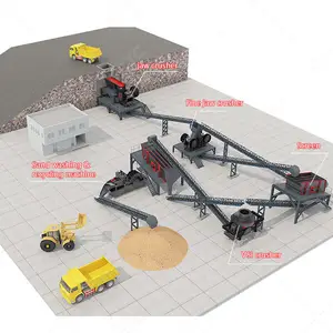 Small scale 20tph complete sand making production line stone aggregate crusher plant