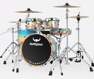 Bullfighter Stage <strong>Performance</strong> 5 <strong>Drums</strong> 3 Cymbals Adult 3 Colors Music Instrument OEM Logo DW13 Oilpaper Heads Poplar Chamber <strong>Drum</strong> - Product Image 5