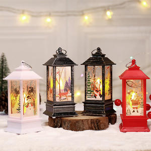 Pequeñas lámparas de aceite de Navidad Luces de viento LED Vela Luces de llama simuladas Decoraciones de fiesta de mano para decoraciones festivas - Product Image 1