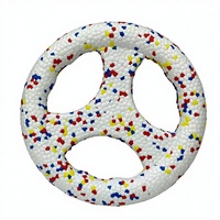 LY ETPU Popcorn Flying Disc Border Collie Steering Wheel Soft Bite-Resistant Interactive Tug-of-War Boredom Relief Classic Toy
