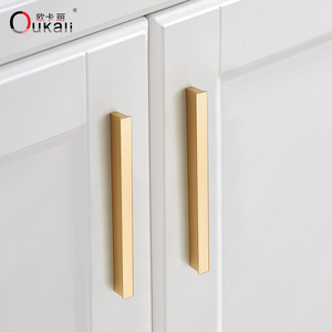 Tay nắm tủ bằng hợp kim nhôm, phụ kiện nội thất, tủ bếp, tủ quần áo, ngăn kéo, cửa, màu vàng đen, kiểu hiện đại - Product Image 5