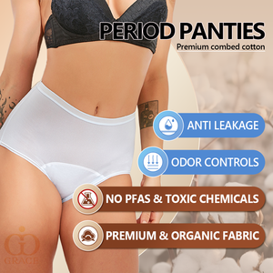 Culotte menstruelle personnalisée à 4 couches, colorée et à débit élevé pour adolescentes Culotte menstruelle hygiénique réutilisable et étanche à haute absorption - Product Image 2