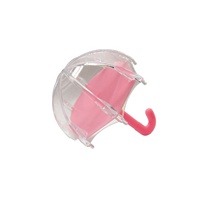 Boîte en plastique transparente en forme de mini parapluie pour pâtisserie au chocolat, boîte à bonbons