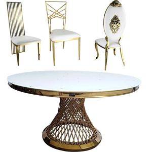 Ensemble de chaises, siège moderne, <span class=keywords><strong>table</strong></span> à <span class=keywords><strong>manger</strong></span>, marbre, bois, plateau rond de 120 cm, verre trempé de 12 mm d'épaisseur, 132 pouces, <span class=keywords><strong>14</strong></span>, <span class=keywords><strong>table</strong></span> à <span class=keywords><strong>manger</strong></span> pour 12 <span class=keywords><strong>personnes</strong></span> - Product Image 3