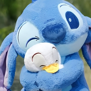 Lindo Peluche de <span class=keywords><strong>Pato</strong></span> Stitch, Juguete de Peluche Suave, Muñeco de Conejo Azul para Niños, Regalo - Product Image 6