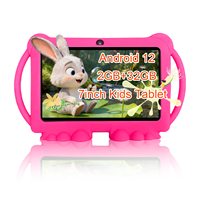 IWAWA Tablet anak 7 inci, mainan edukasi MTK resolusi 1024x600 Quad Core HD memori 2GB untuk belajar pesanan jumlah besar langsung