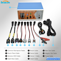 CR-C V3 Probador de Inyectores Common Rail, Herramienta de Diagnóstico para Solenoides y Inyectores Piezoeléctricos Diésel para Talleres de Reparación de Inyección de Combustible
