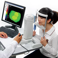 Peta Analisis Kornea Lengkungan Permukaan dari Corneal Lab Mata Optometri Mata Optometri Topographer Kornea