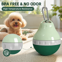 Système d'hydratation professionnel pour l'extérieur, bol souple en silicone pliable, anti-fuite, mousqueton, bouteille d'eau portable pour animaux de compagnie
