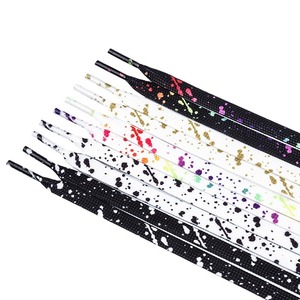 Cordones Planos con Diseño de Salpicaduras de Tinta para Zapatos de Lona y Patines, Cordones Nuevos, Cordones Personalizados, Cordones <span class=keywords><strong>Supreme</strong></span> - Product Image 6