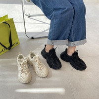 QY Caoutchouc PU à lacets semelle épaisse tendance de la mode à l'intérieur rehaussant les chaussures de course légères nouveau fabricant de chaussures de sport décontractées