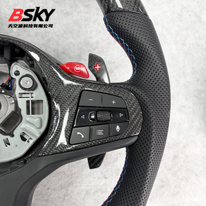 Volante de Fibra de Carbono Personalizado para <span class=keywords><strong>BMW</strong></span> Serie 3 4 5 6 7 8 G20 G30 G38 F10 F30 F20 G31 G2X G3X M3 M4 M5 330i <span class=keywords><strong>330e</strong></span> 340i 440i - Product Image 5